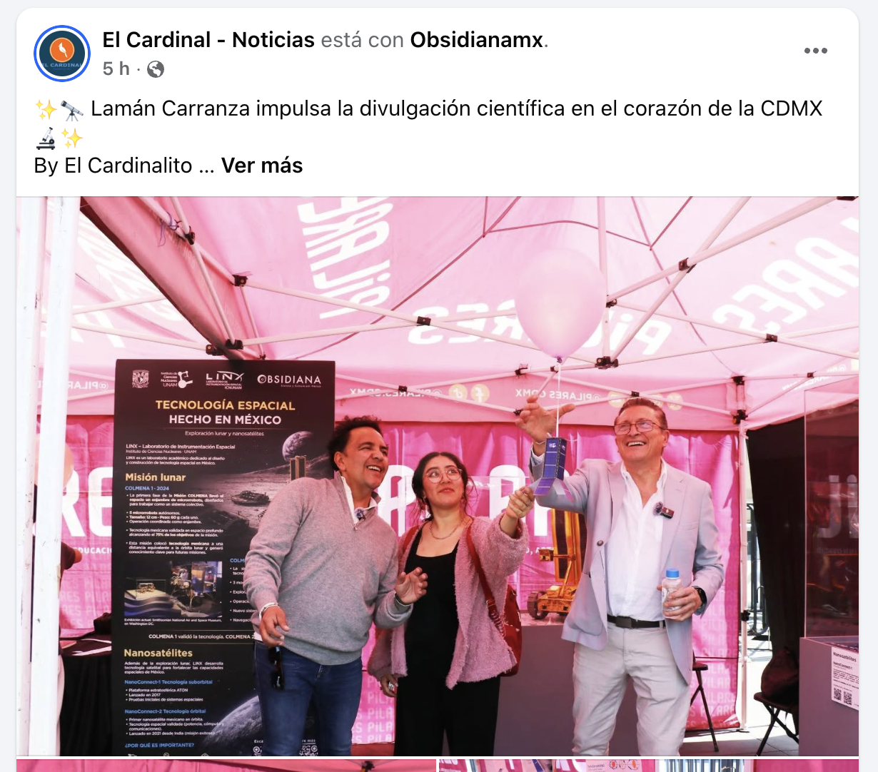 Divulgación científica en el corazón de la CDMX